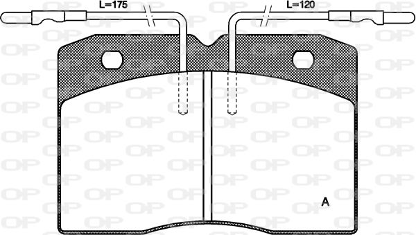 OPEN PARTS Bremžu uzliku kompl., Disku bremzes BPA0211.04